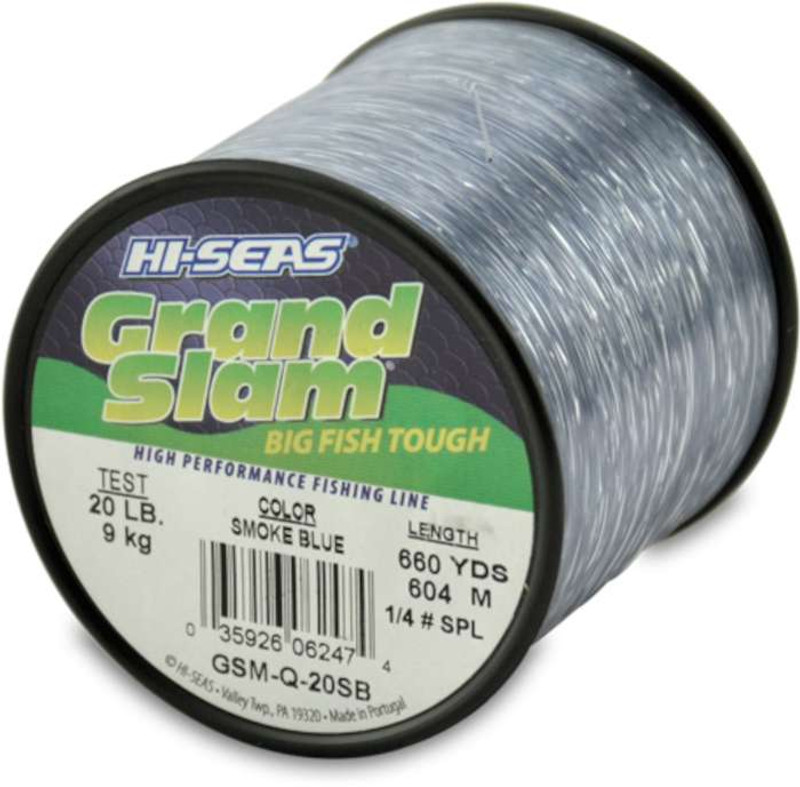 Hi-Seas Grand Slam Fluorocarbon Coated Fishing Line, Clear, 12 lb. Test,  300yds