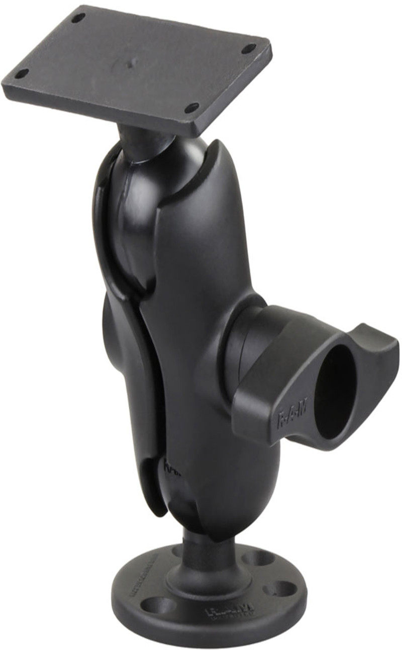 RAM RAMD20225C202U 2.25 inch Ball Mount w/ 3.68 inch Round/Rect