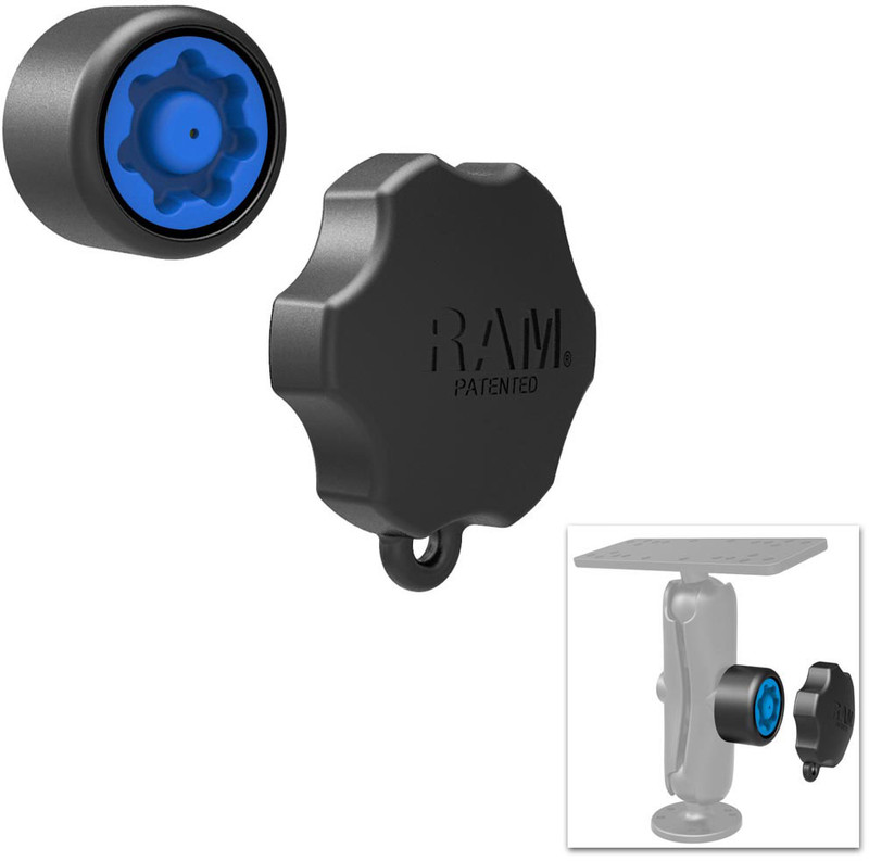 RAM Mounts Mixed Combo PinLock Security Knob, Key Knob TackleDirect