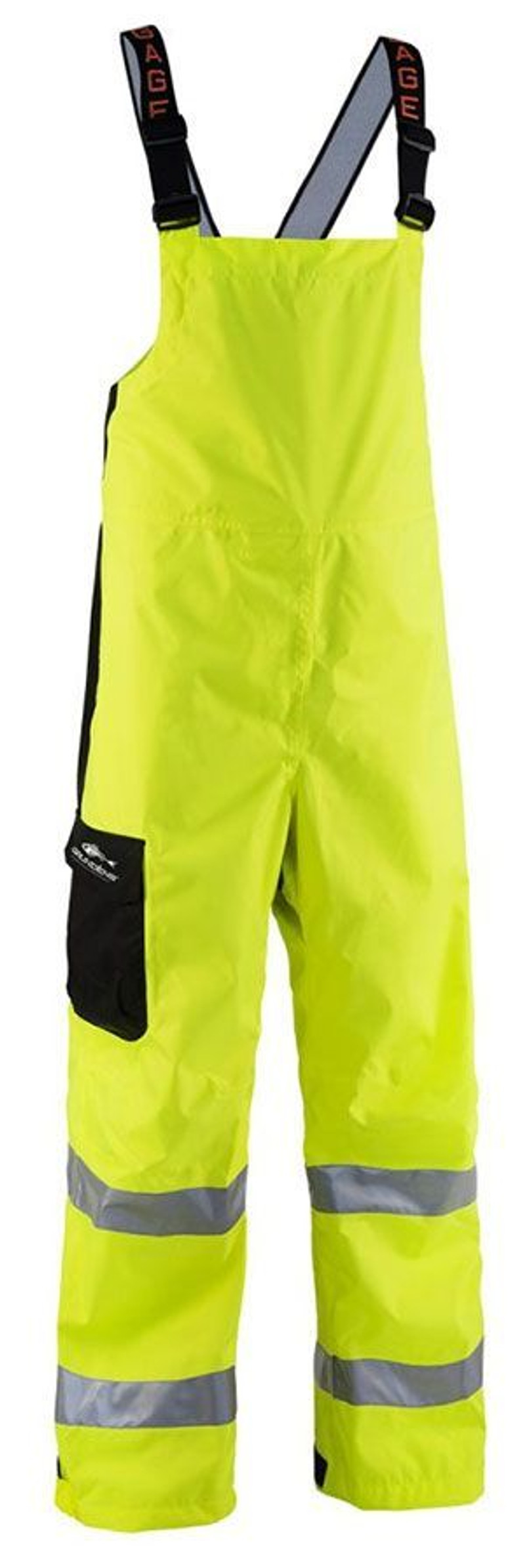 Grundens Weather Watch Bib - Reflective Yellow - 2XL - TackleDirect