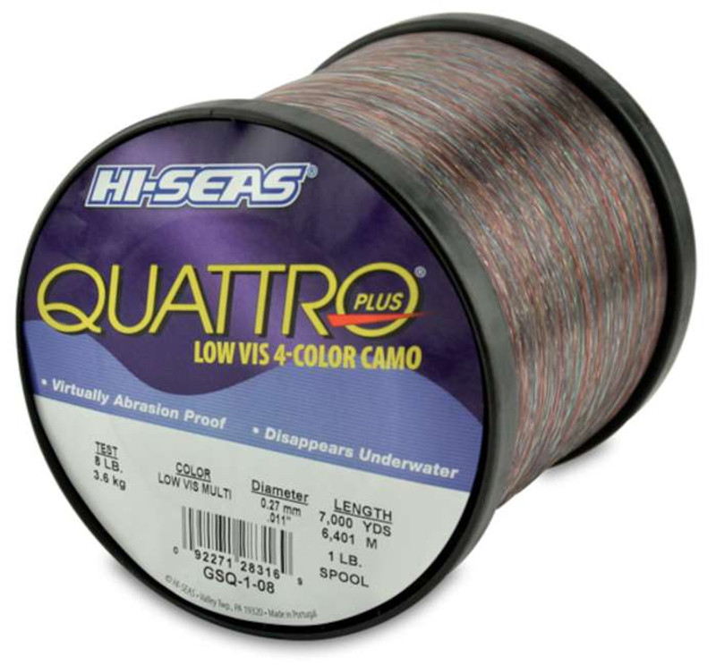 Hi-Seas Quattro Plus Low-Vis Camo Line 1 lb. Spool