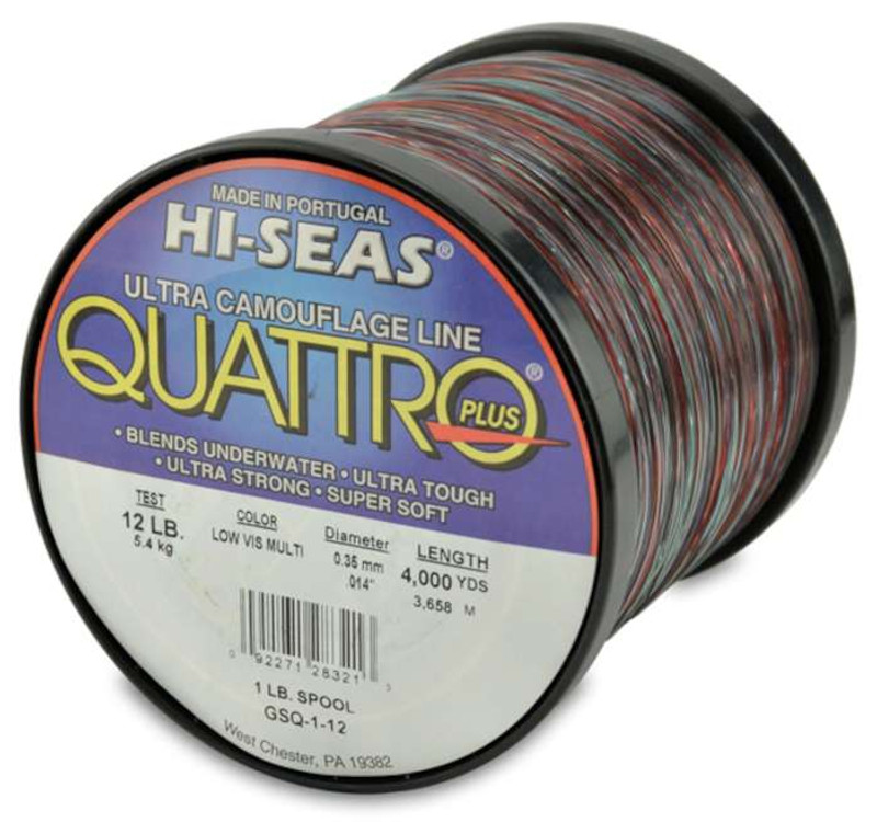 Hi-Seas Quattro Plus Low-Vis Camo Line 1 lb. Spool