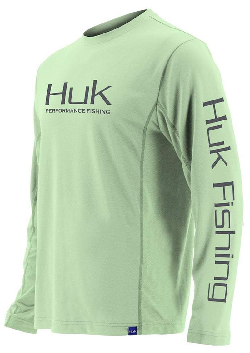 Huk Icon X LS Shirt - Key Lime - M - TackleDirect