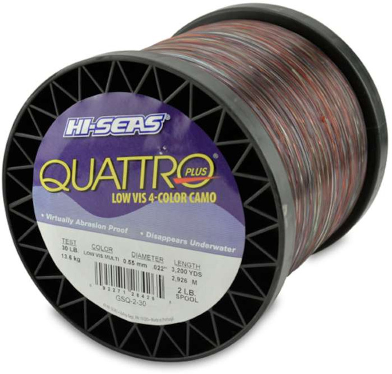 Hi-Seas Quattro Plus Low-Vis Camo Line 2 lb. Spool