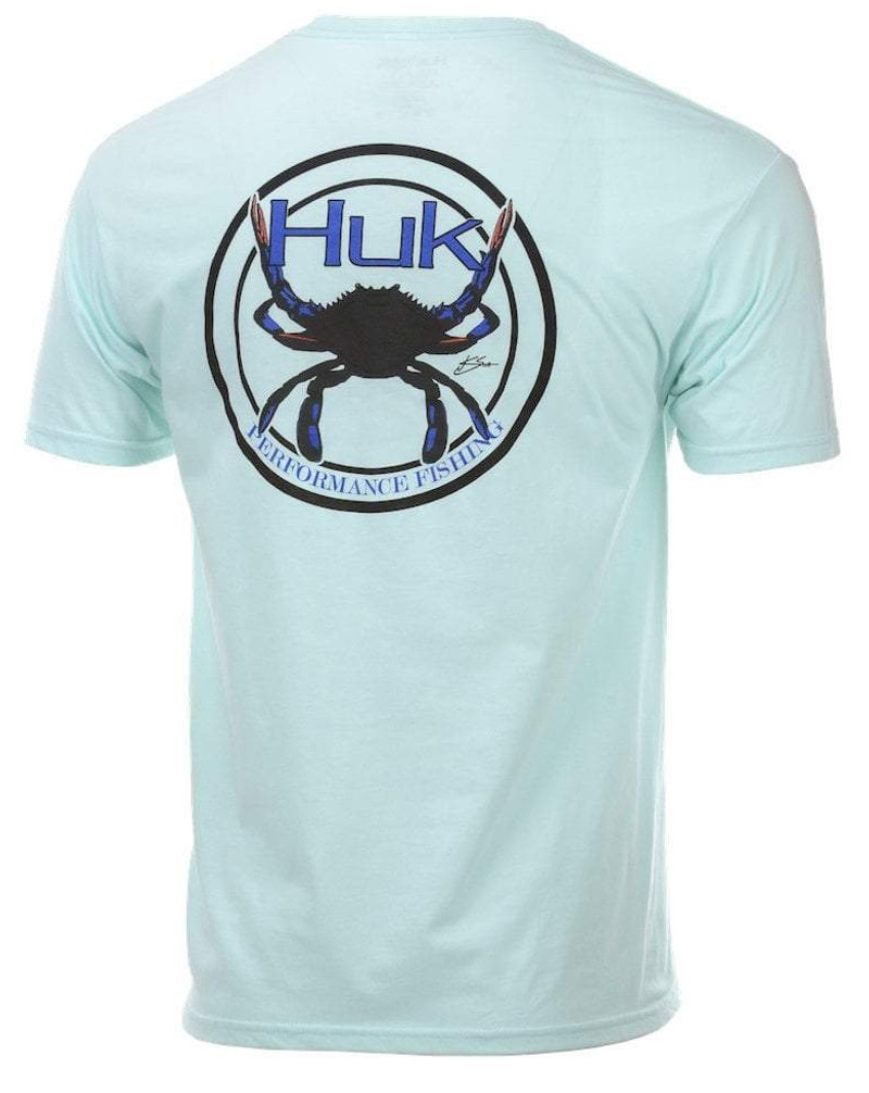 Huk Blue Crab Patch Short Sleeve T-Shirt - XL