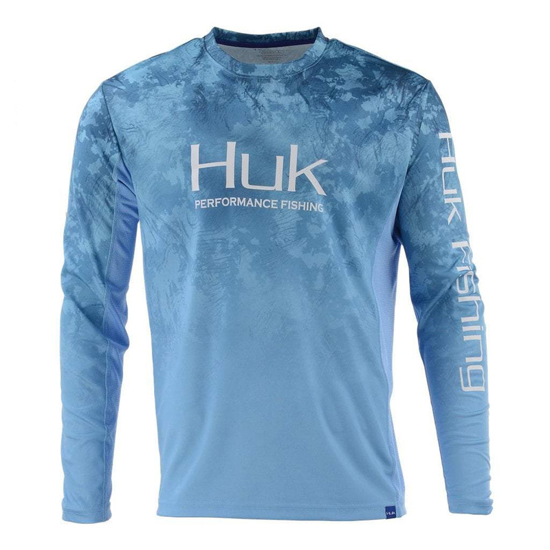 Huk Icon X Camo Fade Long Sleeve Shirt - Flow - XL