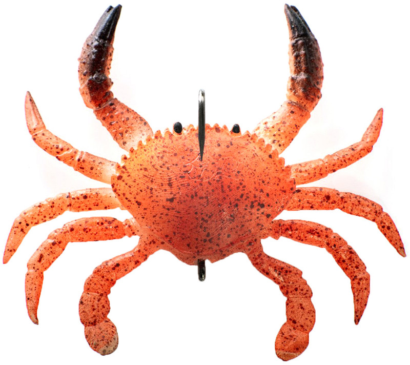 Chasebaits Smash Crab - 3.93 in. - Lava - TackleDirect