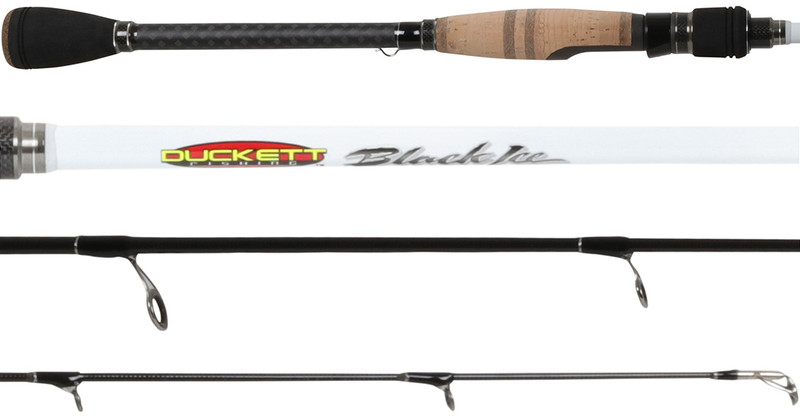 Duckett Fishing DFBI68M-C Black Ice, 6'8 inch, Medium, Casting Rod