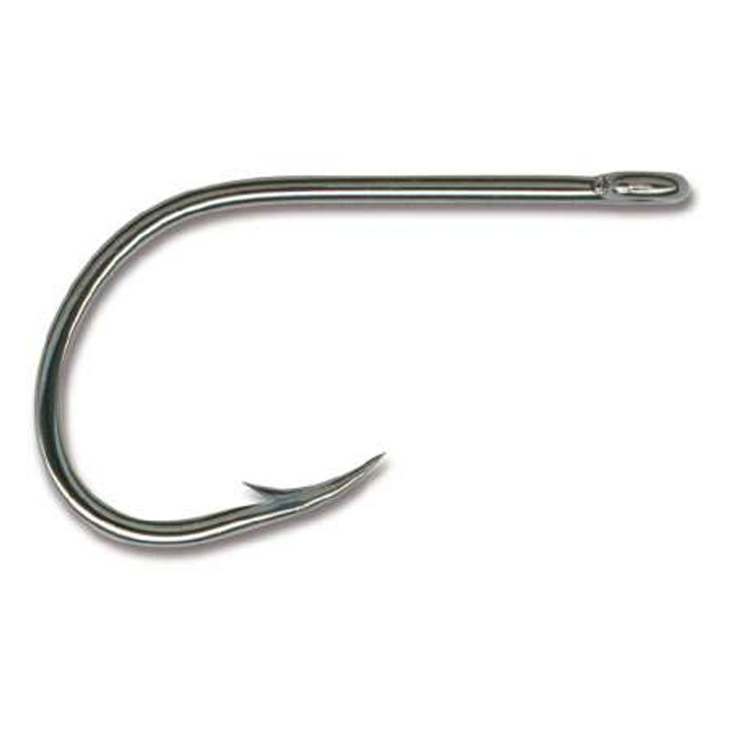 Mustad 10848NP-BN Open Eye Siwash Hook 6pk - Size 6/0