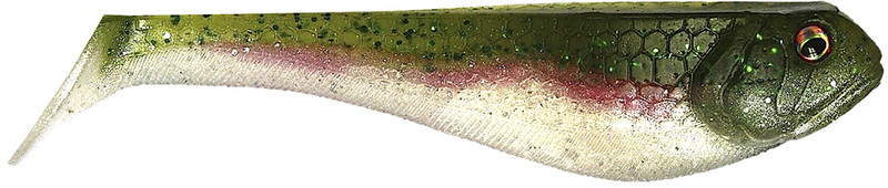 Zoom Salty Super Fluke -Green Pumpkin Magic - TackleDirect