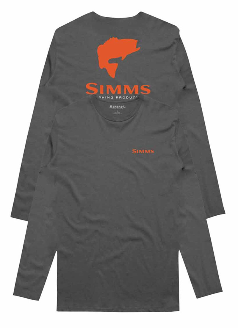 Simms Long Sleeve Tech Tee (13483) - Steel (Medium - XL)