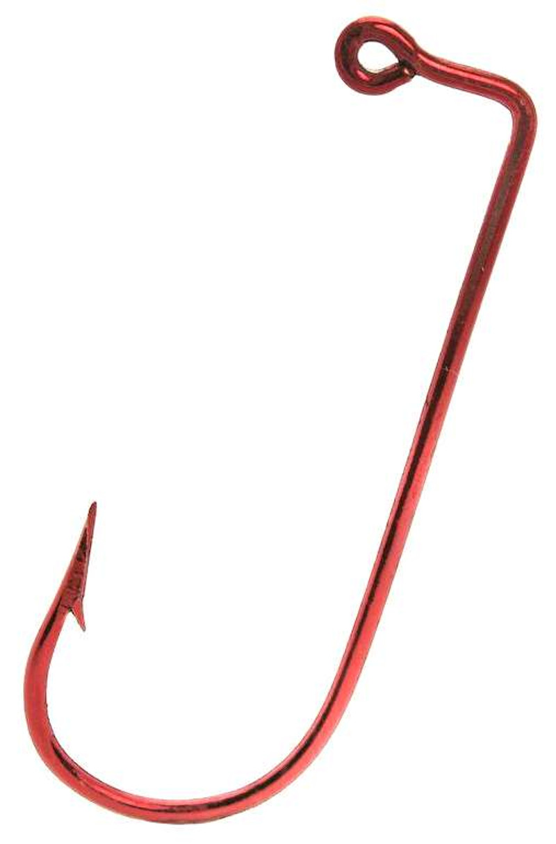 Mustad 32570 1X Red RB Jig Hooks - 1,000 Pack - 3/0 - TackleDirect