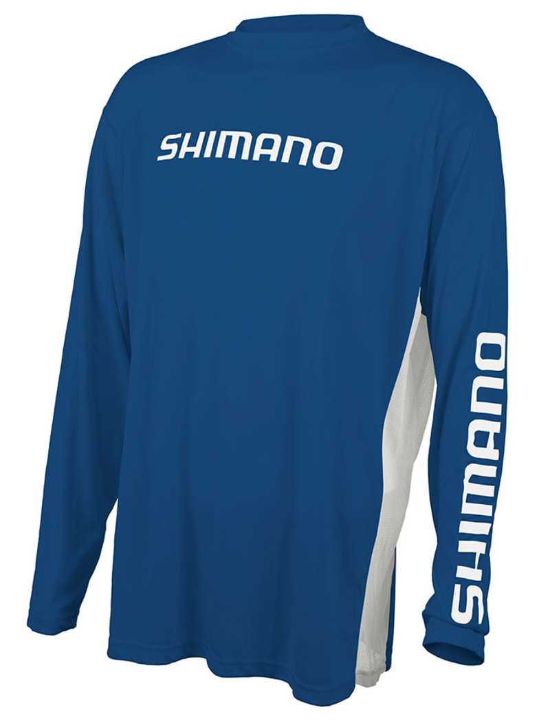 Shimano Shirt 100% Cotton Size M Blue Sport Tee Shirt