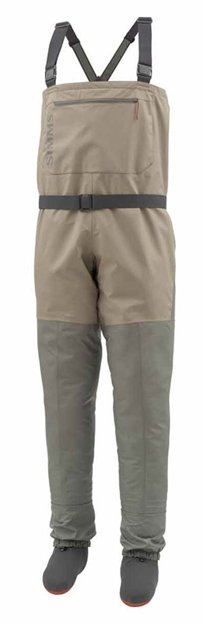 Simms Tributary Stockingfoot Wader - Tan - Large Short - TackleDirect