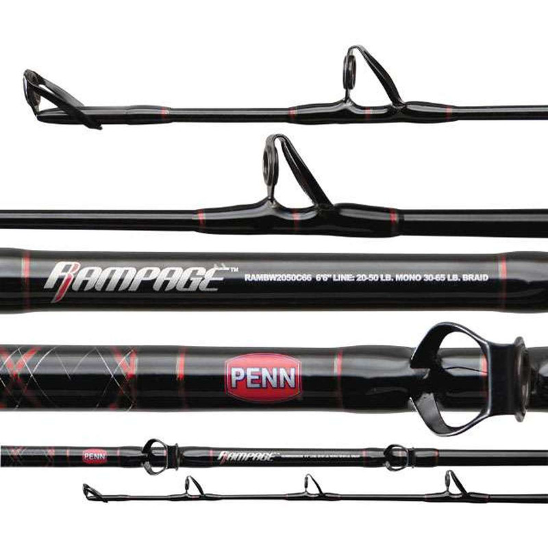 ANDE STAND UP 6 FOOT 20 TO 50 POUND RATED CONVENTIONAL FISHING ROD VERY  NICE