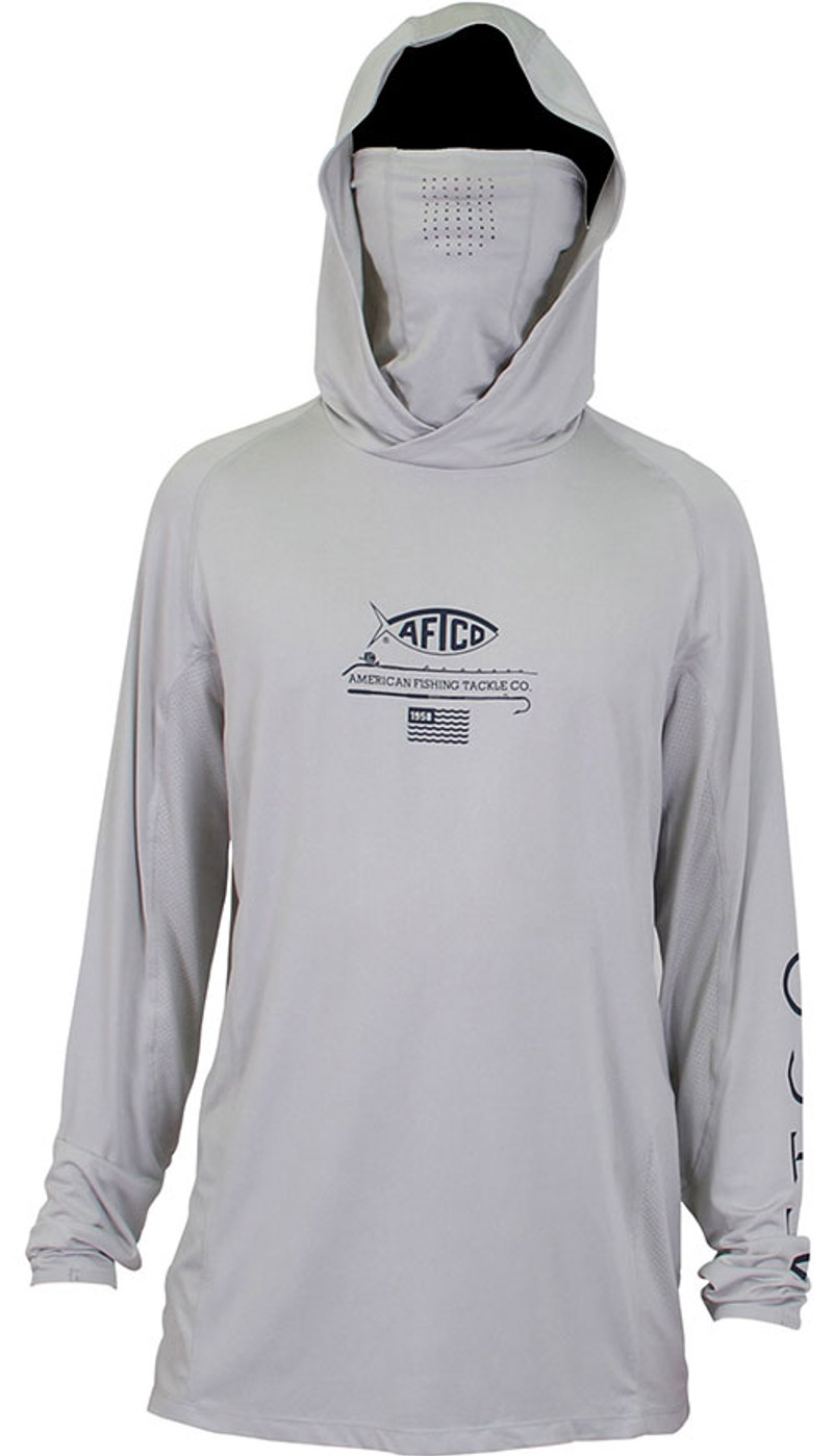 AFTCO Barracuda Geo Cool Fishing Hoodie w/ Mask