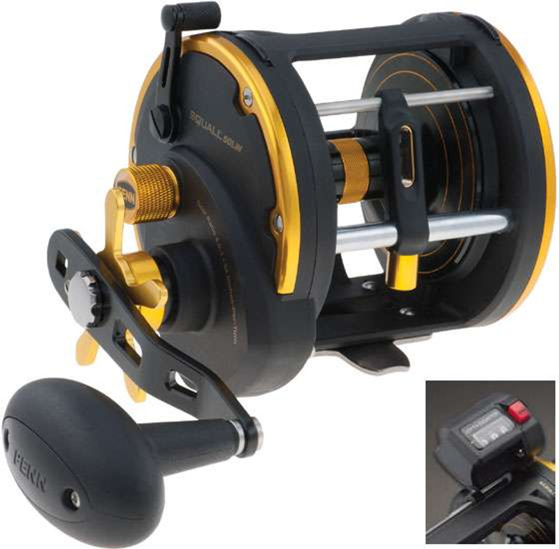 Penn SQL20LWLC Squall Level Wind Reel with Line Counter