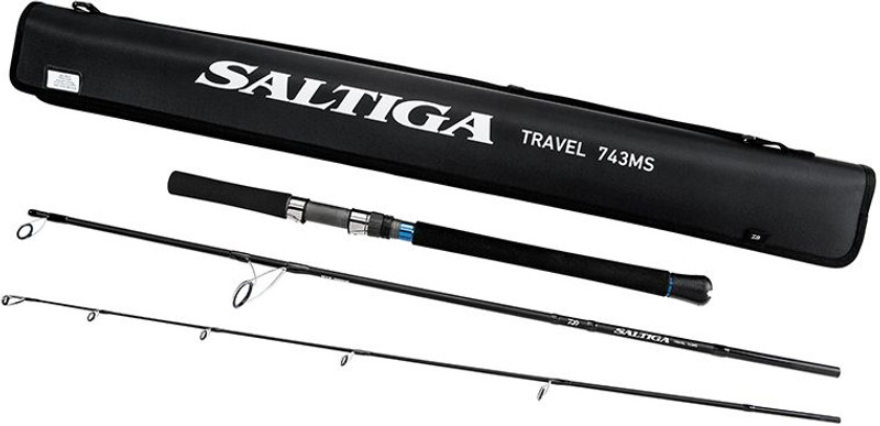 Daiwa Saltiga Air Portable Travel Spinning Rod Black