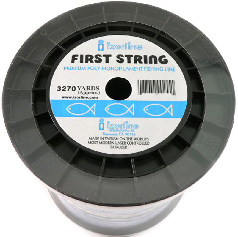 Izorline 002551 First String Heavy-Duty Mono Line - 40lb - Blue - 1kg Bulk  Spool
