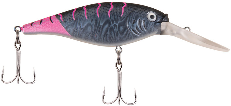 Berkley Flicker Shad - 2in - Firetail MF Black Cougar - TackleDirect