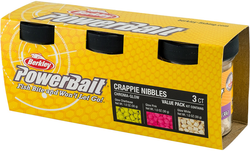 Berkley Powerbait ChromaGlow Crappie Nibble Assortment - TackleDirect