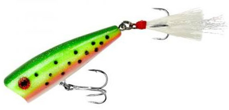 Rattler Fishing Popper Lure 16cm 88g Colour Rainbow Icecream - Showspace