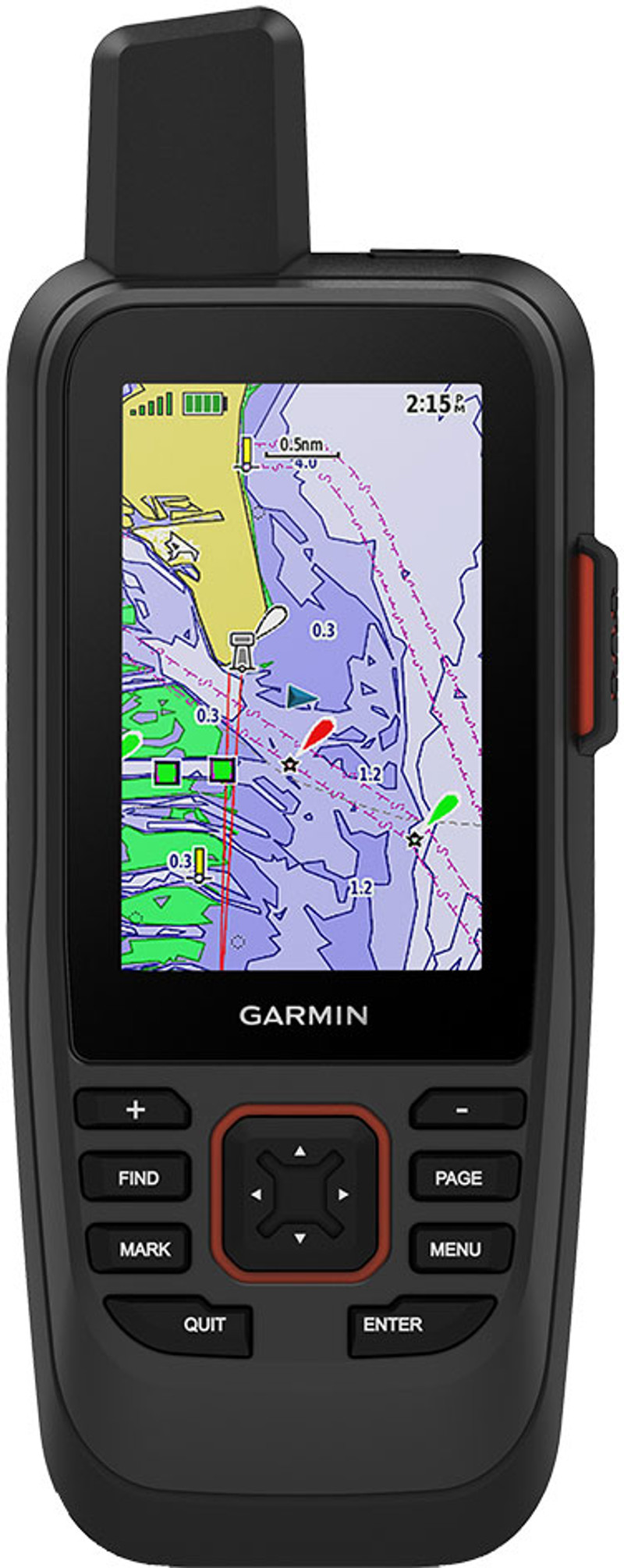 Garmin GPSMAP 86Sci, Floating Handheld GPS with Button Operation, Preloaded BlueChart G3 Coastal Charts and inReach Satellite Communication