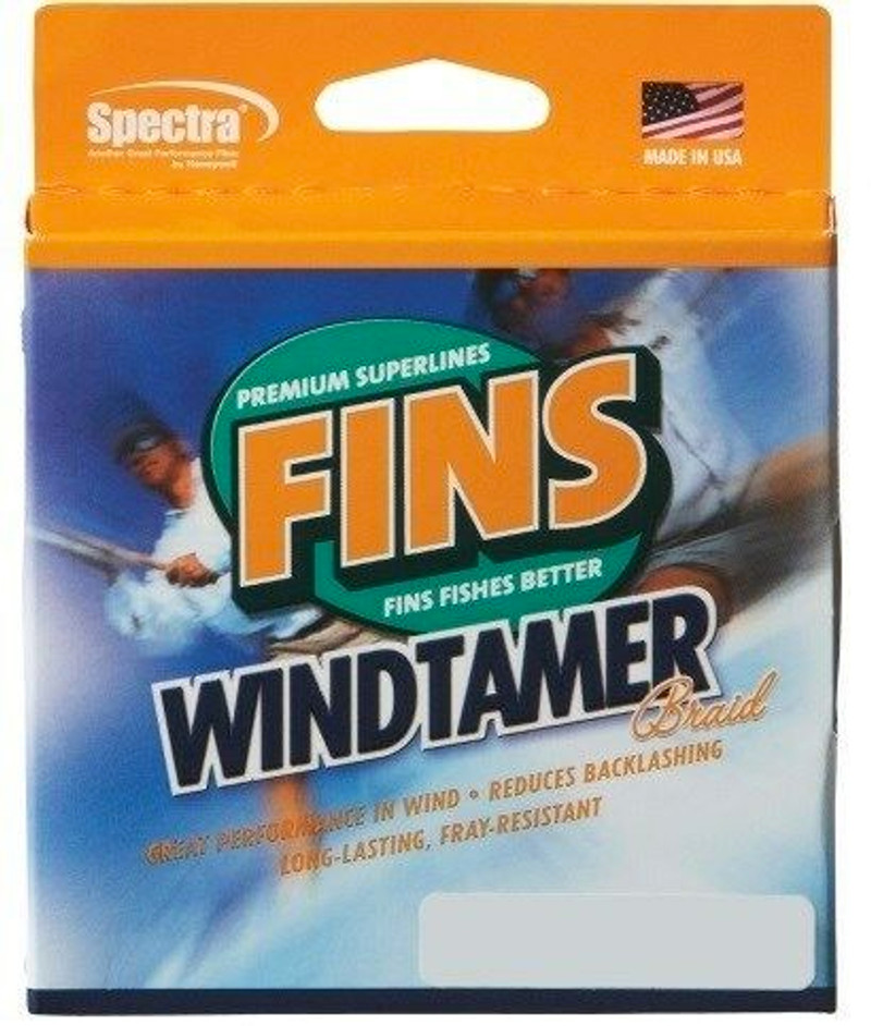 Fins 40G Braid Fish Line 25 LB, 300 Yards, Blue Fishing Line, USA Made