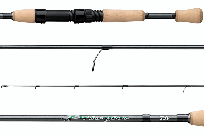  Daiwa Procyon Spinning Rod 5ft 6in Ultra Light 1 Piece, Gun  Smoke Silver (PCYN561ULFS) : Sports & Outdoors