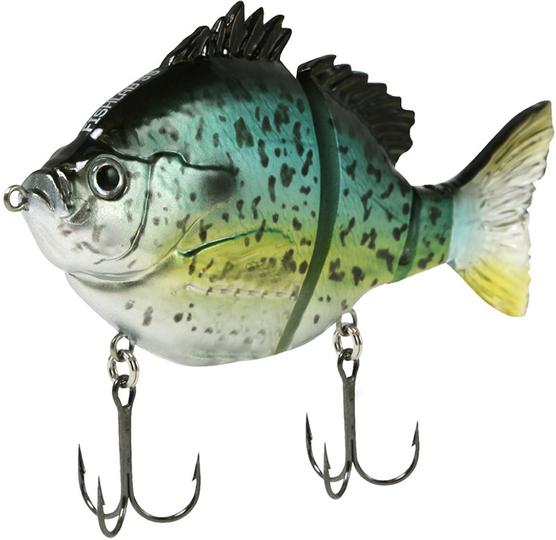 FishLab Bio Gill Swimbait - 4in - Black Crappie - TackleDirect