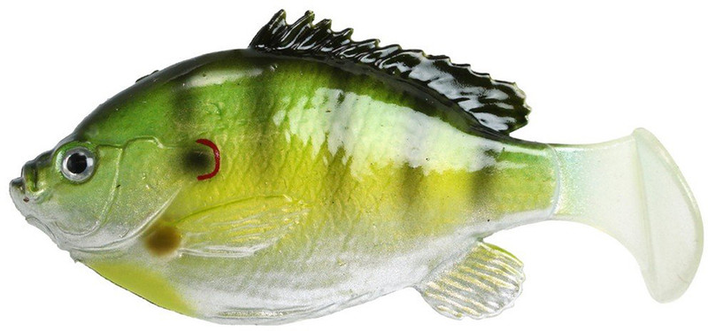 Fishlab Bio Gill Weedless Soft Swimbait - 4-5/8in - Ghost Bluegill