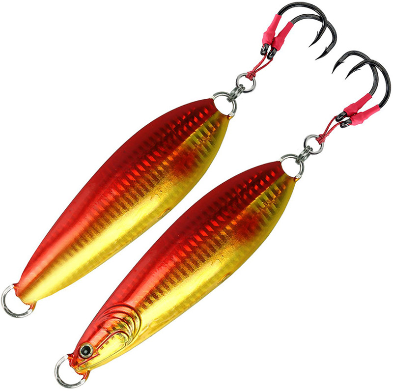 Long Casting Jig Gold/Red – Johnny Jigs