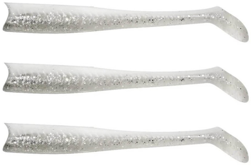 FishLab Mad Eel Replacement Tails - 7.5in - Real Pearl - TackleDirect