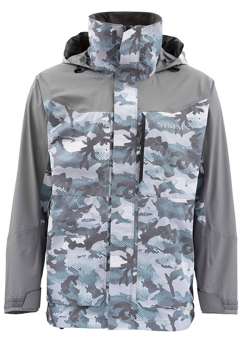 Simms Men's Woodland Camo Steel Challenger Fishing Jacket