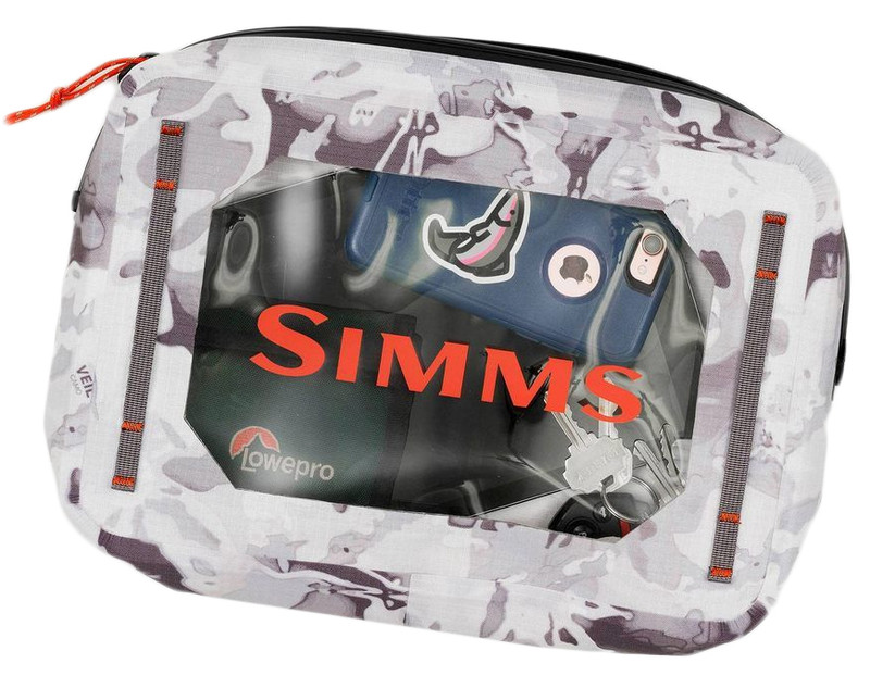 Simms Dry Creek Waterproof Gear Pouch - 4L - Cloud Camo Grey