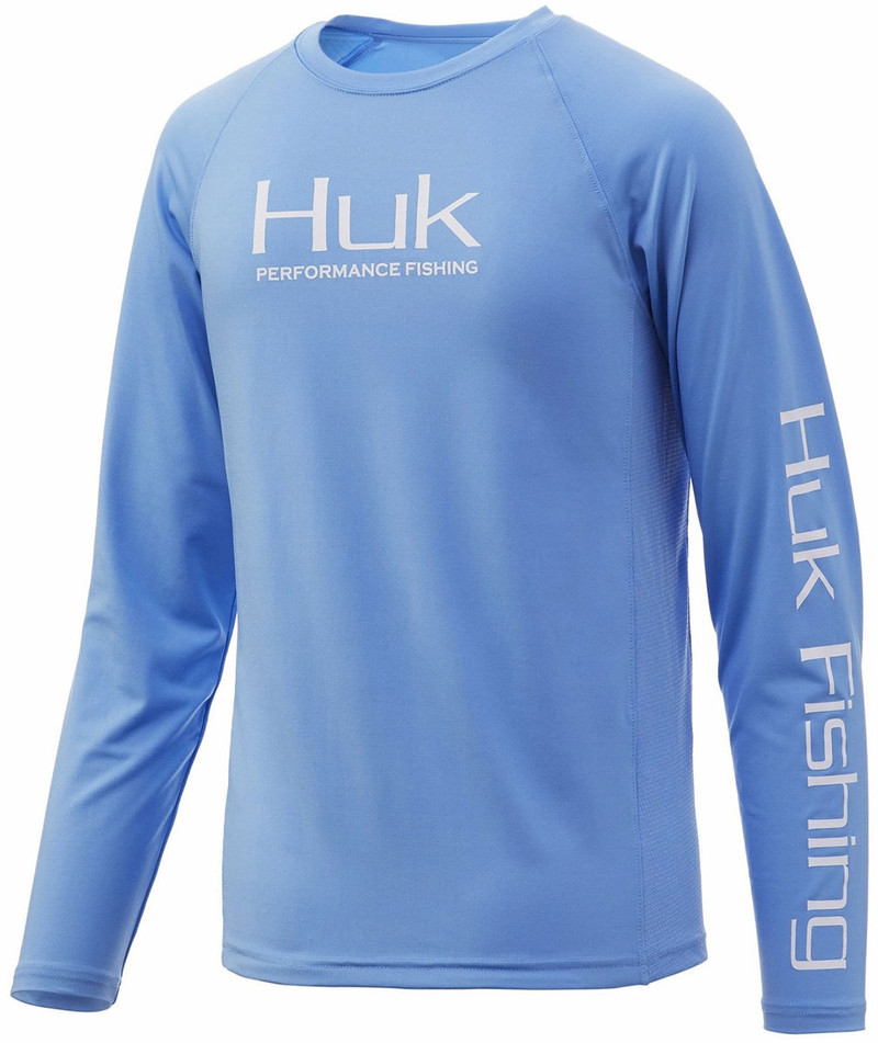 Huk Pursuit Vented Long Sleeve Shirt - Carolina Blue - TackleDirect