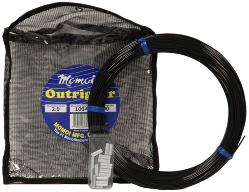 Momoi Outrigger Kit 400lb Mono 50yds w/Sleeves - Fin-atics Marine Supply  Ltd. Inc.