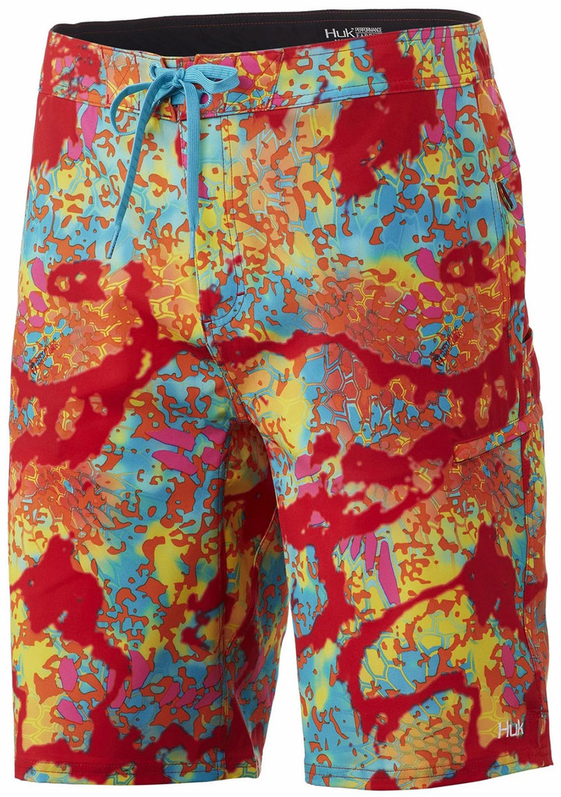 Huk Freeman Boardshort - Kryptek Obskura Loki - 38 - TackleDirect