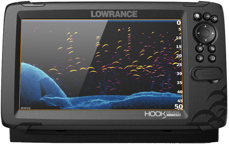 Lowrance HOOK Reveal 9 Chartplotter/Fishfinder w/TripleShot Transom Mount  Transducer & US Inland Charts (000-15526-001)