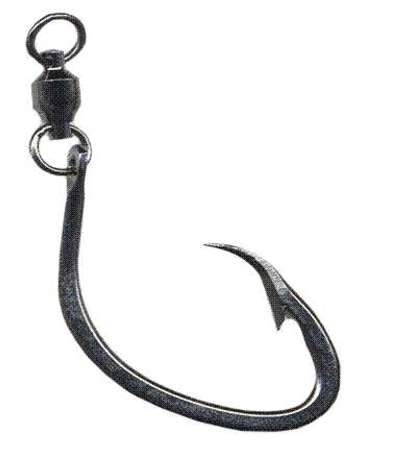 Quick Rig Charlie Brown Circle Hooks Ringed Black Nickel 9/0 5Pack