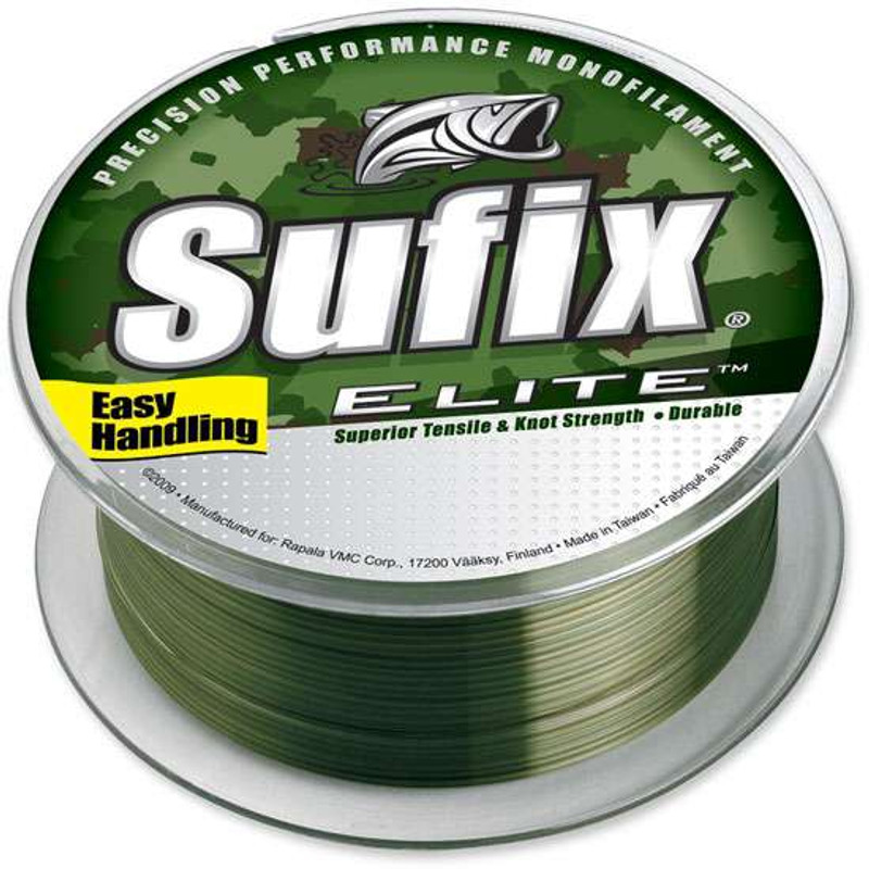 Sufix Elite Monofilament Fishing Line Camo TackleDirect