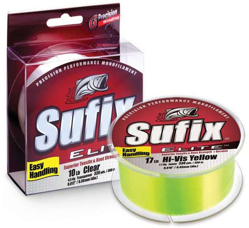 Sufix Elite Fishing Line - Hi-Vis Yellow - 8 lb