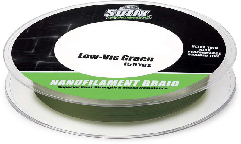 Sufix Nanobraid 690-002G Fishing Line Low Vis Green - TackleDirect