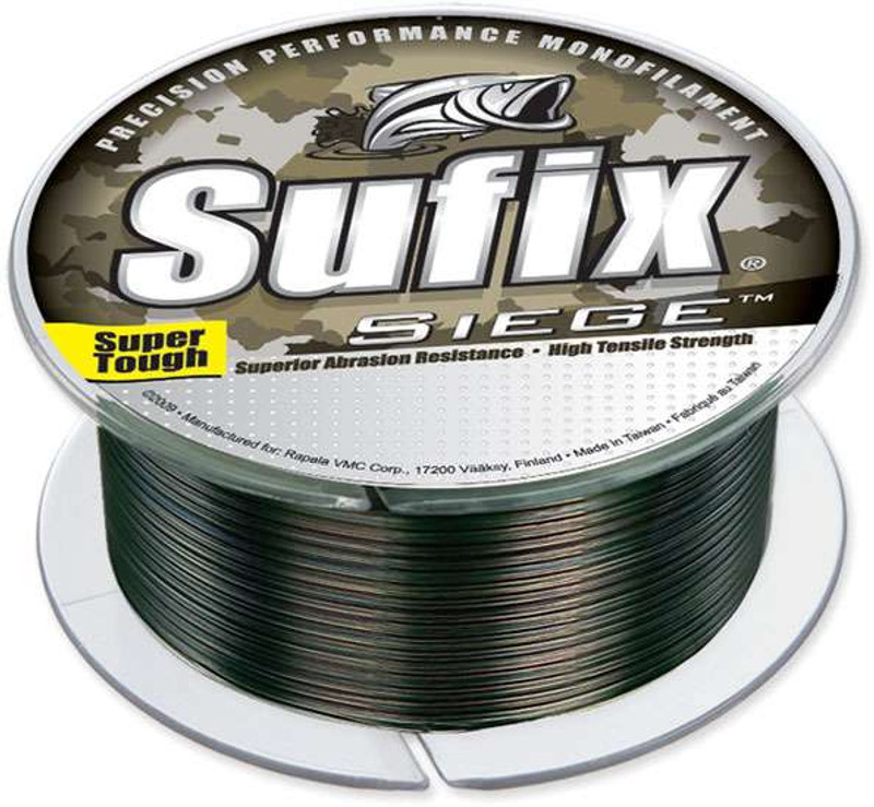 Sufix Siege 662-104CA Monofilament Fishing Line Camo 4lb 330yds