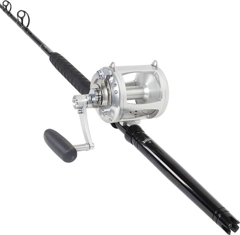 Avet EXW 50 2 LH Silver TackleDirect Platinum Hook Standup Combo