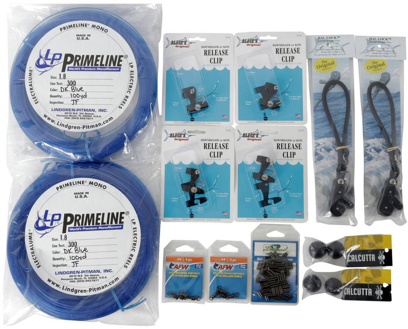 TackleDirect Double Halyard Outrigger Rigging Kit for Light Lures