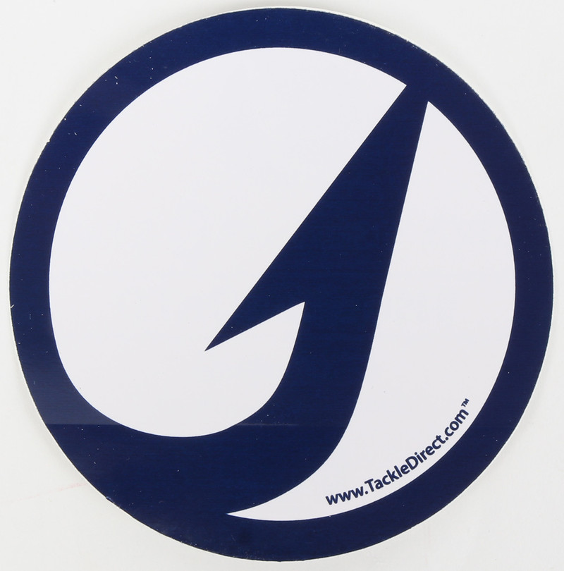 TackleDirect Hook Decal - 4 - Navy on White