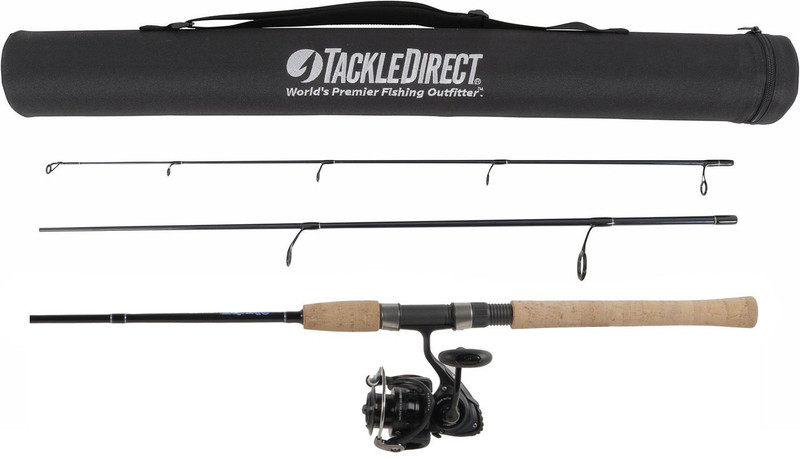 TackleDirect Silver Hook Series 3PC Travel Rod - 7 ft. - TDSSTS703M