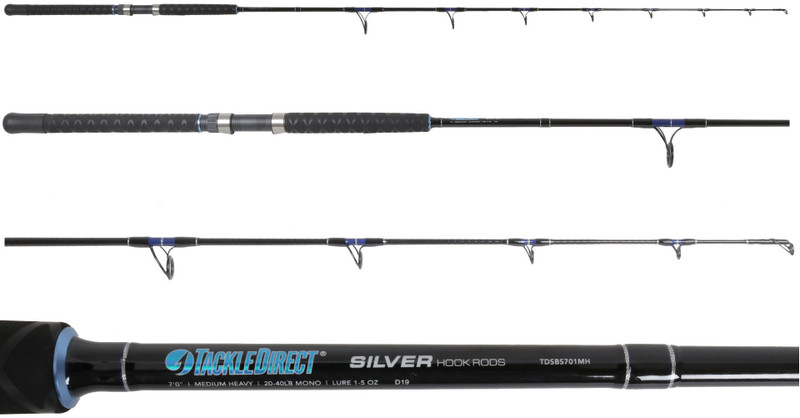 TackleDirect TDSBS701MH Silver Hook Series Boat Spinning Rod
