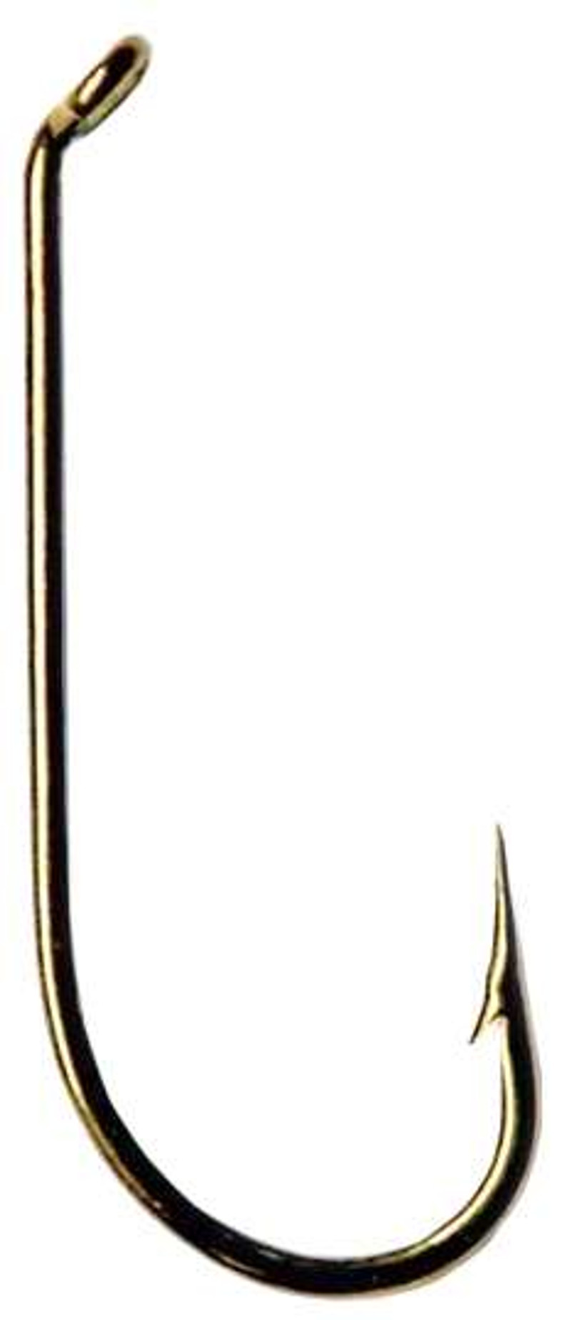  Mustad Dry Fly Hook 94840 Standard Forged Down Eye Fishing  Terminal Tackle (25 Pack), Bronze, Size 12 : Toys & Games